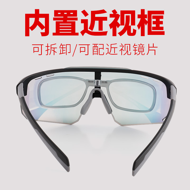 變色偏光騎行眼鏡近視防風(fēng)沙公路山地自行車摩托車戶外運動風(fēng)鏡男